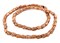 The Bead Chest 8x5mm Metal Skull Beads for Jewelry Making – Copper Finish – 16 Inch Strand, Durable Brass Base, Hole Size 1-2mm – DIY Crafts, Necklaces, Bracelets, Tribal & Goth Designs
